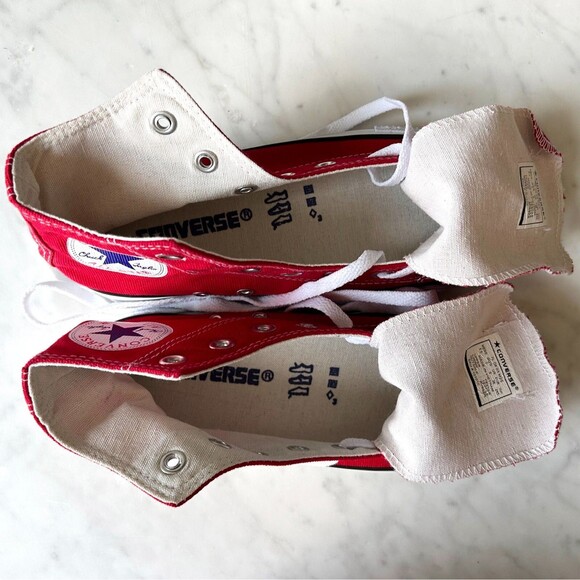 Converse Chuck Taylor All Star Red High Top Sneaker - Women's Size 7/Men's 5.5 - Picture 6 of 7